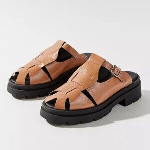 INTENTIONALLY BLANK  x Anthropologie Kurt Clay Fisherman Mule Sandals - New